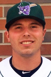 Nick Neumann's headshot from the Jamestown Jammers, the Class A - Short Season affiliate of the Pittsburgh Pirates.